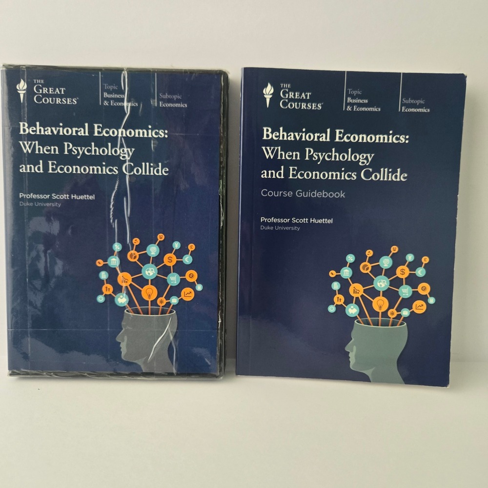 The Great Courses Behavioral Economics DVD Set and Guidebook Scott Huettel 5532